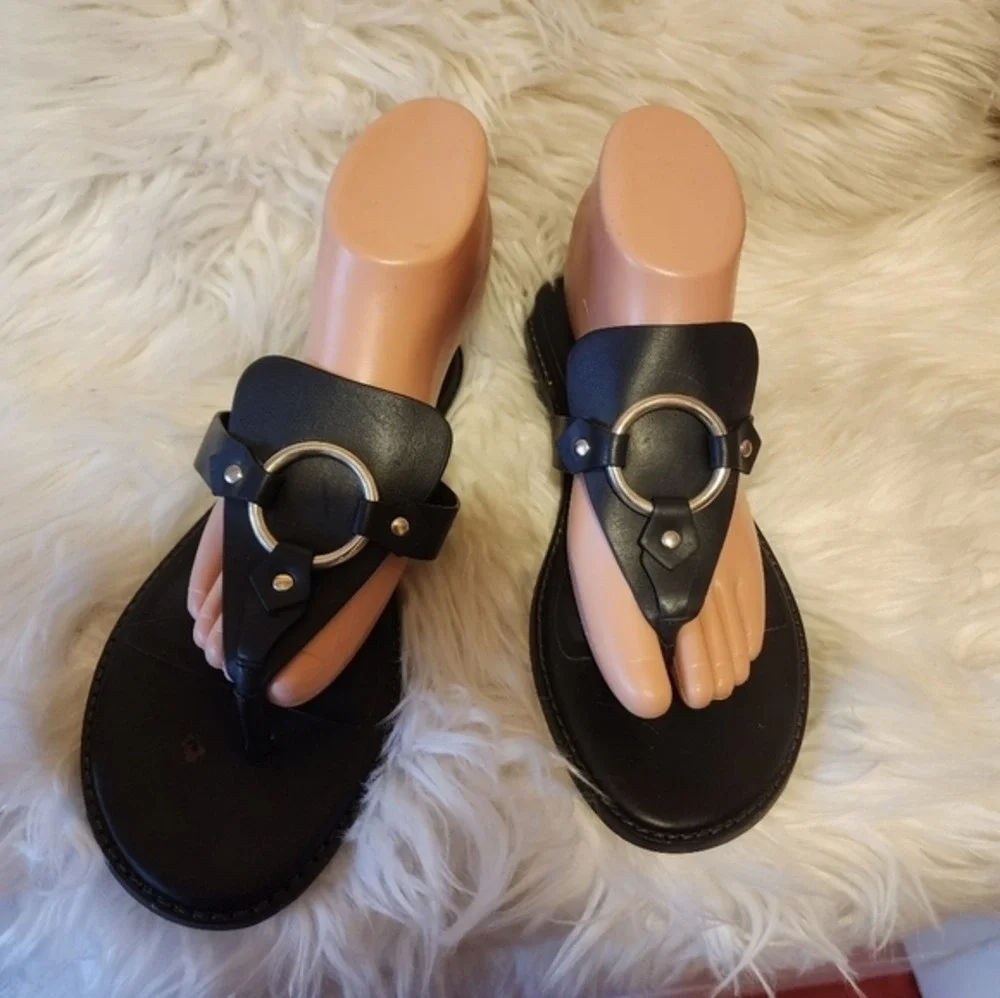 Rebecca Minkoff Vachetta leather sandals 8 NWT‎